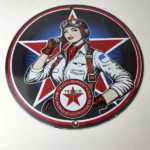 Vintage Texaco Gasoline Sign – Aviation Gas Pump Porcelain Sign - Image 15