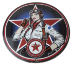 Vintage Texaco Gasoline Sign – Aviation Gas Pump Porcelain Sign