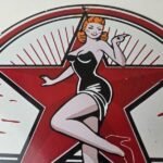 Vintage Texaco Gasoline Sign – Gas Service Station Pump Porcelain Sign - Image 3