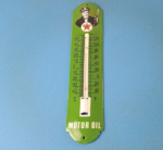 Vintage Texaco Gasoline Sign – Service Gas Pump Ad Sign on Porcelain Thermometer - Image 2