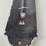 Vintage Texaco Motor Oil Sign – Gas Pump Ad Sign on Porcelain Thermometer - Image 8