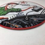 Vintage Texaco Pin Up Gas Pump Porcelain Sign – Filling Station Attendant Sign - Image 10
