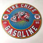 Vintage Texaco Sign – Fire Chief Gasoline Service Gas Pump Porcelain Ad Sign - Image 15