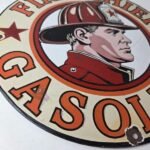 Vintage Texaco Sign – Fire Fighter Chief Gasoline Service Gas Porcelain Sign - Image 11