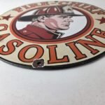 Vintage Texaco Sign – Fire Fighter Chief Gasoline Service Gas Porcelain Sign - Image 10