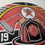 Vintage Texaco Sign – Fire Fighter Chief Gasoline Service Gas Porcelain Sign - Image 5