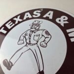 Vintage Texas A&M Sign – College Football Aggies Gas Service Pump Porcelain Sign - Image 12