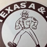 Vintage Texas A&M Sign – College Football Aggies Gas Service Pump Porcelain Sign - Image 3