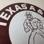 Vintage Texas A&M Sign – College Football Aggies Gas Service Pump Porcelain Sign - Image 5