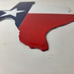 Vintage Texas Flag Sign – USA Gas Service Station Pump Plate Porcelain Sign - Image 10
