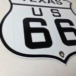 Vintage Texas Route 66 Porcelain Sign – US Highway Shield Sign - Image 11