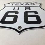 Vintage Texas Route 66 Porcelain Sign – US Highway Shield Sign - Image 10