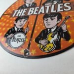 Vintage The Beatles Sign – Rock Band Guitar Album English Gas Porcelain Sign - Image 13