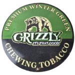 Vintage Tobacco Sign – Porcelain Grizzly Winter Green Gas Oil Pump Plate Sign
