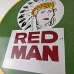 Vintage Tobacco Sign – Porcelain Red Man Chew Gas Pump Display Sign - Image 4