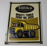 Vintage Tonka Dump Truck Sign – Metal Toy Die Cast Kids Porcelain Gas Pump Sign - Image 12