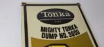 Vintage Tonka Dump Truck Sign – Metal Toy Die Cast Kids Porcelain Gas Pump Sign - Image 5