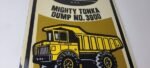 Vintage Tonka Dump Truck Sign – Metal Toy Die Cast Kids Porcelain Gas Pump Sign - Image 6