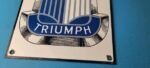 Vintage Triumph Automobiles Sign – Gas Service Dealer Pump Porcelain Sign - Image 12