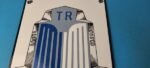 Vintage Triumph Automobiles Sign – Gas Service Dealer Pump Porcelain Sign - Image 3