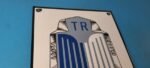 Vintage Triumph Automobiles Sign – Gas Service Dealer Pump Porcelain Sign - Image 5