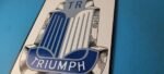 Vintage Triumph Automobiles Sign – Gas Service Dealer Pump Porcelain Sign - Image 9