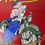 Vintage Triumph Sign – Porcelain Automobiles Popeye Original Gas Oil Pump Sign - Image 4