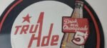 Vintage Tru Ade Sign – Cola Beverage Advertise Soda Bar Gas Pump Porcelain Sign - Image 3