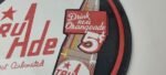Vintage Tru Ade Sign – Cola Beverage Advertise Soda Bar Gas Pump Porcelain Sign - Image 4
