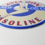 Vintage Union Oil Co Sign – Aviation Gas Service Pump Porcelain Sign - Image 11