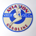 Vintage Union Oil Co Sign – Aviation Gas Service Pump Porcelain Sign - Image 12