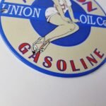 Vintage Union Oil Co Sign – Aviation Gas Service Pump Porcelain Sign - Image 7