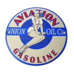 Vintage Union Oil Co Sign – Aviation Gas Service Pump Porcelain Sign