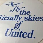 Vintage United Airlines Sign – Aviation Hangar Gas Pump Airplane Porcelain Sign - Image 4