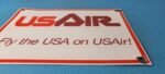 Vintage US Air Airlines Sign – Aviation Airplane USA Gas Pump Porcelain Sign - Image 11