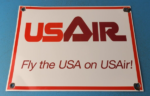 Vintage US Air Airlines Sign – Aviation Airplane USA Gas Pump Porcelain Sign - Image 2