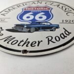 Vintage US Route 66 Sign – Porcelain America Classic Gas Station Pump Plate Sign - Image 10