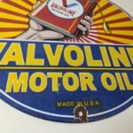 Vintage Valvoline Motor Oil Sign – Gas Service Station Porcelain Ad Sign - Image 11