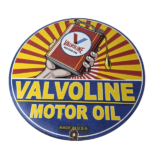 Vintage Valvoline Motor Oil Sign – Gas Service Station Porcelain Ad Sign