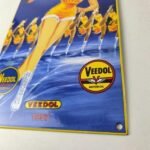 Vintage Veedol Motor Oil Sign – Roller Skating Service Gas Pump Porcelain Sign - Image 14