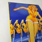 Vintage Veedol Motor Oil Sign – Roller Skating Service Gas Pump Porcelain Sign - Image 5
