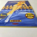 Vintage Veedol Motor Oil Sign – Roller Skating Service Gas Pump Porcelain Sign - Image 10