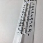 Vintage Veedol Skater Sign – Gas Service Pump Ad Sign on Porcelain Thermometer - Image 13