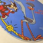 Vintage Vespa Sign – Road Runner Bike Gas Pump Service Station Porcelain Sign - Image 11
