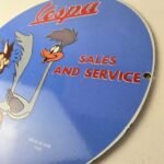 Vintage Vespa Sign – Road Runner Bike Gas Pump Service Station Porcelain Sign - Image 13