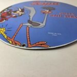Vintage Vespa Sign – Road Runner Bike Gas Pump Service Station Porcelain Sign - Image 10