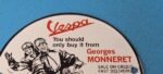 Vintage Vespa Sign – Scooter Motor Bike Gas Pump Service Station Porcelain Sign - Image 13