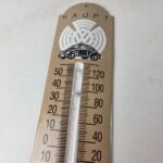 Vintage Volkswagen Automobiles Sign – Service Bug Sign on Porcelain Thermometer - Image 3