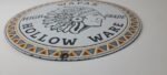 Vintage Wapak Hollow Ware Gasoline Sign – Indian Chief Gas Pump Porcelain Sign - Image 11
