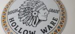 Vintage Wapak Hollow Ware Gasoline Sign – Indian Chief Gas Pump Porcelain Sign - Image 4
